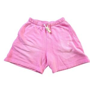 Darc Sport Athletics Pink Pearl Sun Fade‎ Oversized Sweat Shorts Small DSFS033